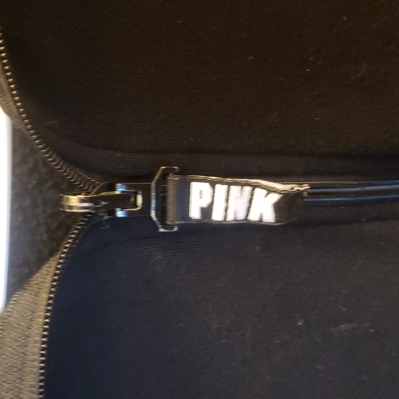 VICTORIA'S SECRET PINK FULL HOODED FRONT-ZIP. EXCELLENT CONDITION. - Picture 3 of 9